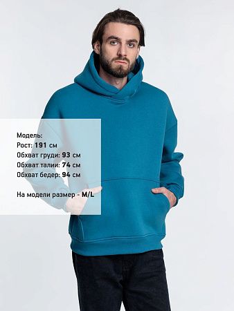 Худи Kulonga Oversize, бирюзовое, размер XL/2XL