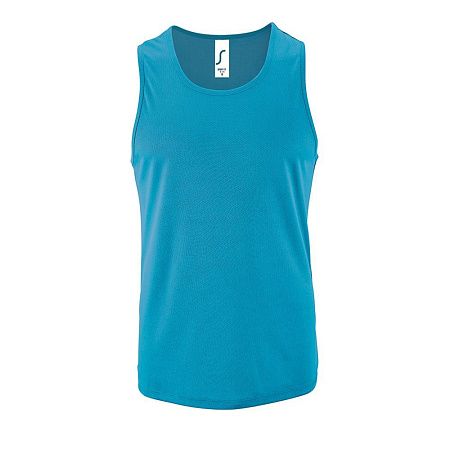 Майка мужская Sporty TT Men, ярко-бирюзовая, размер XXL