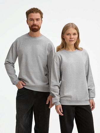 Свитшот унисекс Columbia, серый меланж, размер XL