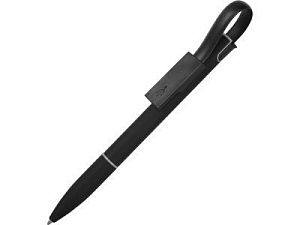 Ручка металлическая шариковая «Connect» с кабелем USB 2 в 1, цвет: черный