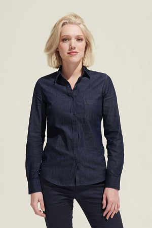 Рубашка женская Barry Women, синяя (деним), размер XS