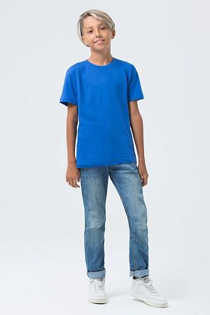 Футболка детская Regent Fit Kids, ярко-синяя (royal), размер 8 лет (118-128 см)