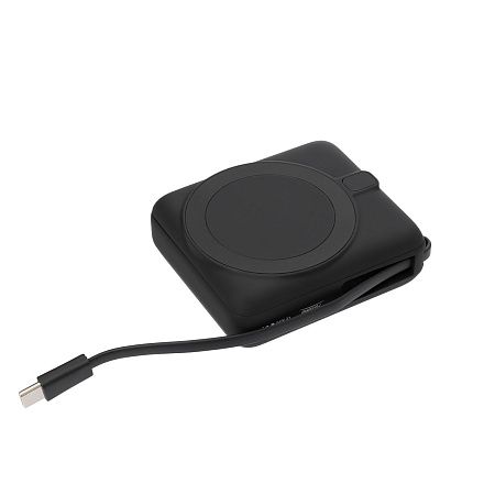 Внешний аккумулятор с подсветкой Риттер PD (Ritter PD) 10000mAh с функцией беспроводной зарядки 15W, черный
