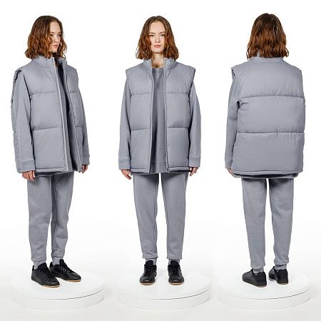 Жилет двусторонний V2, серый, размер XL/2XL