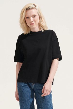 Футболка оверсайз женская Boxy Women, синяя (джинс), размер M