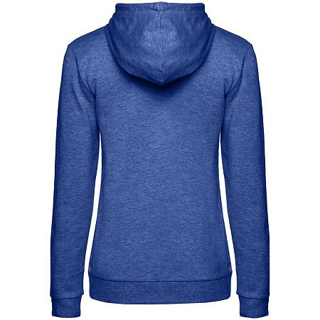 Толстовка с капюшоном женская Hoodie, ярко-синий меланж, размер M