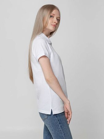 Рубашка поло женская Virma Lady, белая, размер S
