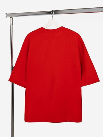 Футболка оверсайз унисекс Kosmos 2.0, красная, размер XL/2XL