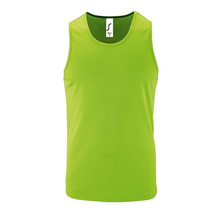 Майка мужская Sporty TT Men, зеленый неон, размер S