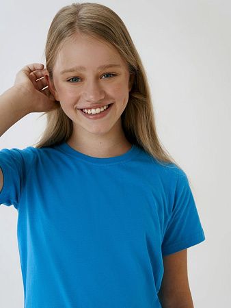 Футболка детская T-Bolka Kids, бирюзовая, размер 6 лет (106-116 см)