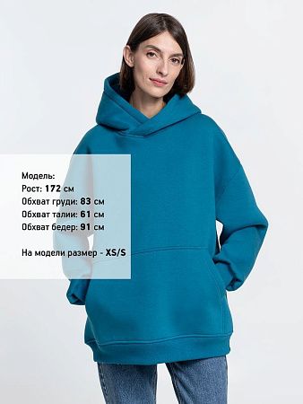 Худи Kulonga Oversize, бирюзовое, размер XL/2XL