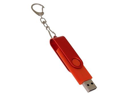USB 3.0- флешка на 16 Гб с поворотным механизмом и дополнительным разъемом Type-C