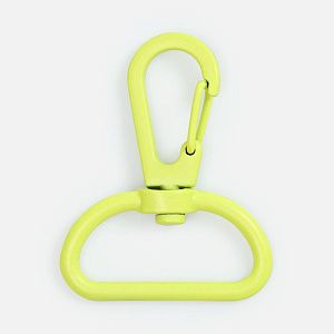 Застежка-карабин Snap Hook, L, желтый неон