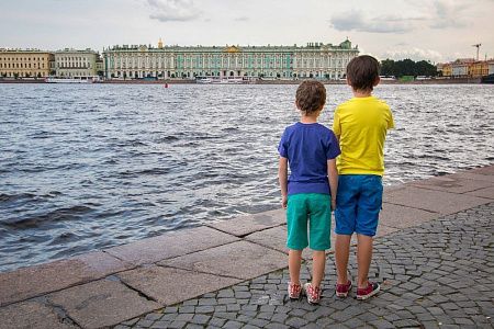 Футболка детская T-Bolka Kids, ярко-синяя, размер 8 лет (118-128 см)
