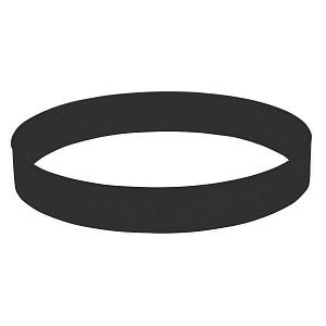 Браслет силиконовый FEST; 20 x 1,2 x 0,2 см; черный; силикон