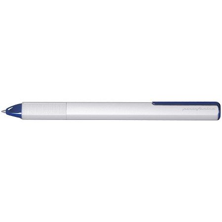 Ручка шариковая PF One, серебристая с синим