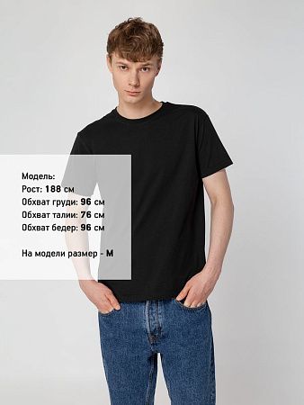 Футболка унисекс T-Bolka 160, черная, размер L