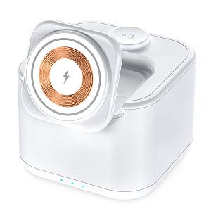 Беспроводная колонка Powerbox 5W с беспроводной зарядкой 15W,белый