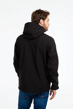 Куртка софтшелл мужская Patrol, черная с красным, размер S